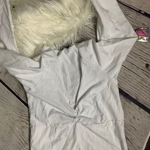 brandy melville white charlize top